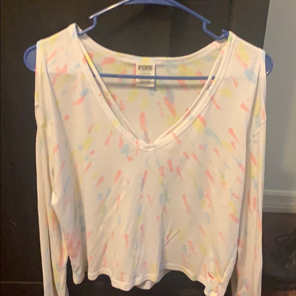 PINK cold shoulder top